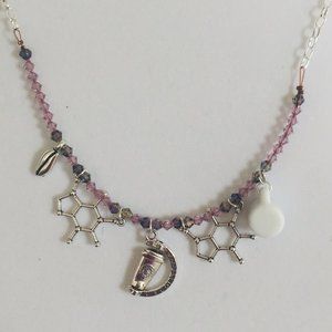 Handmade Coffee Lovers Caffeine Necklace